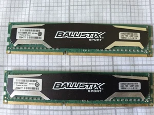 Crucial Ballistix Sport 16GB 2x8GB DDR3-1600 PC3-12800 BLS8G3D1609DS1S00 - Picture 1 of 1