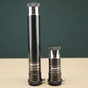 Tasco 2.3x Barlow Lens & 1.5x Erecting Eyepiece for .965" Telescope - Picture 1 of 19