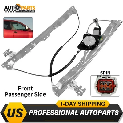 Power Window Regulator w/Motor for Nissan Titan 2004-2010 Front Passenger Side - Image 1 of 4