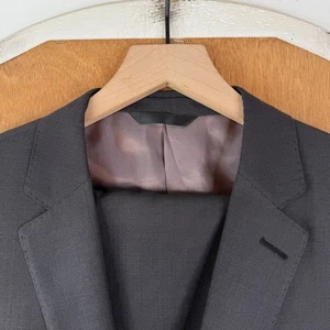 Emilio Ciro Suit Mens 40R Gray Birdseye 2 Button Super 160s Wool bespoke Canvas - Picture 1 of 22