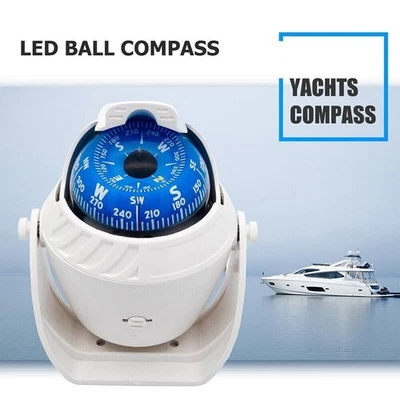 Pivoting Sea Marine Compass with Mount for Boat Caravan Truck Car Navigation AU - image 1 of 4
