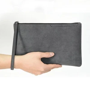 Portable Men's Business Clutch Bag Soft Surface Ort Handheld Busin - Picture 1 of 15