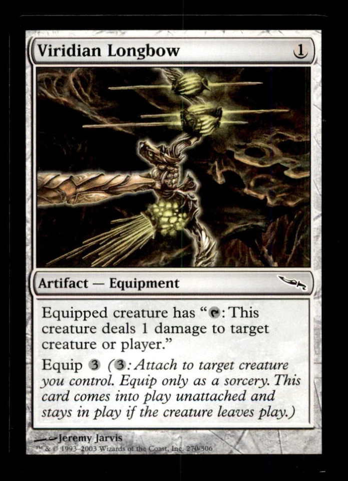 MTG Viridian Longbow LP Light Play Mirrodin [4934] - Image 1 of 1