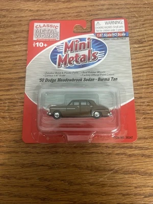 Mini Metals HO 1:87 ‘50 Dodge Meadowbrook Sedan Burma Tan - Image 1 of 4