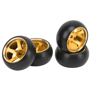 (Gold) RC-Autoreifen Und -felgen Im Maßstab 1:28 Solide Gepolsterte - Bild 1 von 22