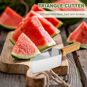 Triangle Watermelon Slicer Stainless Steel Watermelon Cutter elkrz - Picture 1 of 11
