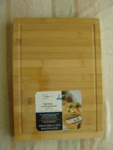 Bamboo Cutting Board With Tray - Bild 1 von 4