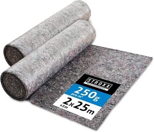 2 Rollen Malervlies 1 m x 25 m = 25 m² Abdeckvlies 250g je qm Oberflächenschutz - Bild 1 von 6