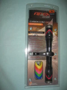 APEX GEAR CARBON CORE OFFSET STABALIZER 10" LENGTH AG827BK -NEW-BOW-HUNTING - Picture 1 of 3