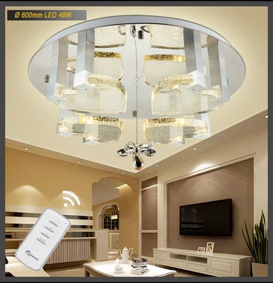 TonHan LED Deckenleuchte 1666 Kristalle Fernbedienung Lichtfarbe einstellbar A - Bild 1 von 4