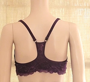 Vintage Body by Victoria Secret Maroon Racerback Front Closure Bra Size 36C - Picture 1 of 18