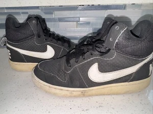 Women’s Nike Court Borough Mid Sneakers 844906-010 Size US 5.5 UK 3 EUR 36 - Picture 1 of 16