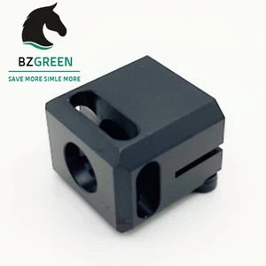 1/2x28 TPI 9mm Muzzle Brake Compensator Clamp On Black Aluminum For Glock CC - Picture 1 of 6