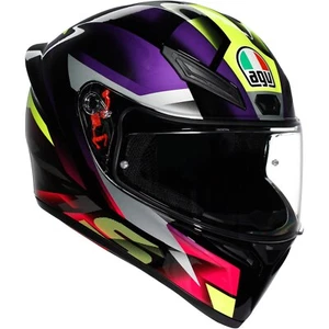 Motorcycle Helmet M - AGV K1 S Fastlap Full Face Helmet - Black-Purple-Pink - Picture 1 of 7