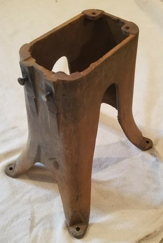 Vintage Cast Iron Base Stand Steampunk Industrial Table Pedestal,39 pounds .P097 Cover
