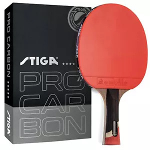 Raqueta de tenis de mesa Pro Carbon nivel de rendimiento con tecnología de carbono para T... - Imagen 1 de 9