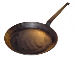 Bratpfanne Schmiedeeisen Pfanne Eisenpfanne Tiegel 45 cm schmiedeeisern Pan - Picture 1 of 1