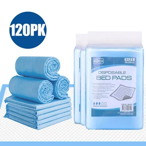 120PK Economy Pads Adult Incontinence Disposable Bed Pee Underpads 60 x 90cm AU - Picture 1 of 12