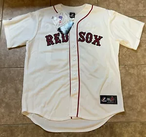 Boston Red Sox Kevin Youkilis Majestic Herren Trikot Gr. Large genäht neu mit Etikett - Bild 1 von 8