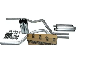 Chevy GMC 1500 Truck 96-99 2.5" Dual Exhaust Kits Borla Pro XS Slash Tip - Picture 1 of 4