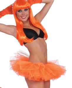 Forum Novelties Women's Neon Adult Costume Tutu - Orange - Includes Tutu Only - Picture 1 of 3