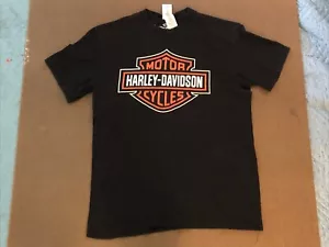 Große L Schwarz Harley-Davidson Biketown Youngstown OH T-Shirt Biker Built 5503 - Bild 1 von 6