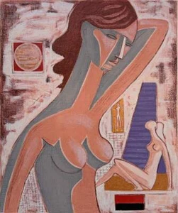 1978 Tre Figure Mario Tozzi Opera LITOGRAFIA su Carta Firmata Numerata 60x79 - Imagen 1 de 1