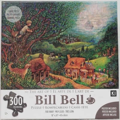 Bill Bell 300 Large Piece Jigsaw Puzzle Far Away Size 18 x 24 Inch Age 12+ New - Image 1 of 4