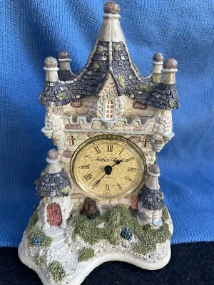 Vtg Father Time The Castle Clock Hand Made Hand Painted Lon Hebert - Image 1 of 4