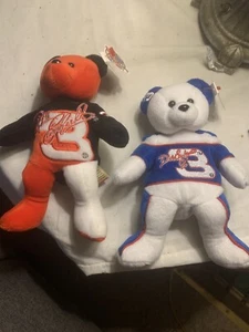 Dale Earnhardt Sr 2001 Bean Bag Baby Bear Plush Ltd.Ed And Dale Jr.1999 Plush - Picture 1 of 9