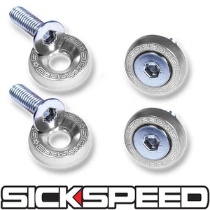 4PC POLISHED ANODIZED LICENSE PLATE BOLTS 4PCS FOR 10MM BOLT CAR/TRUCK/SUV B2 - Picture 1 of 1
