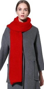 Women Men Winter Thick Cable Knit Wrap Chunky Warm Long Soft Scarf - Picture 1 of 1