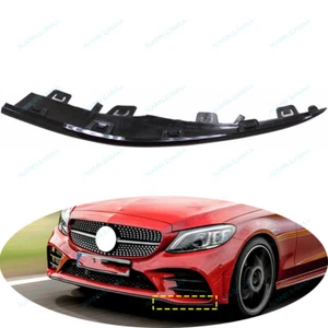 LH Black Front Bumper Molding Trim For Mercedes Benz W205 C Class C300 2019-2021 - Foto 1 di 3