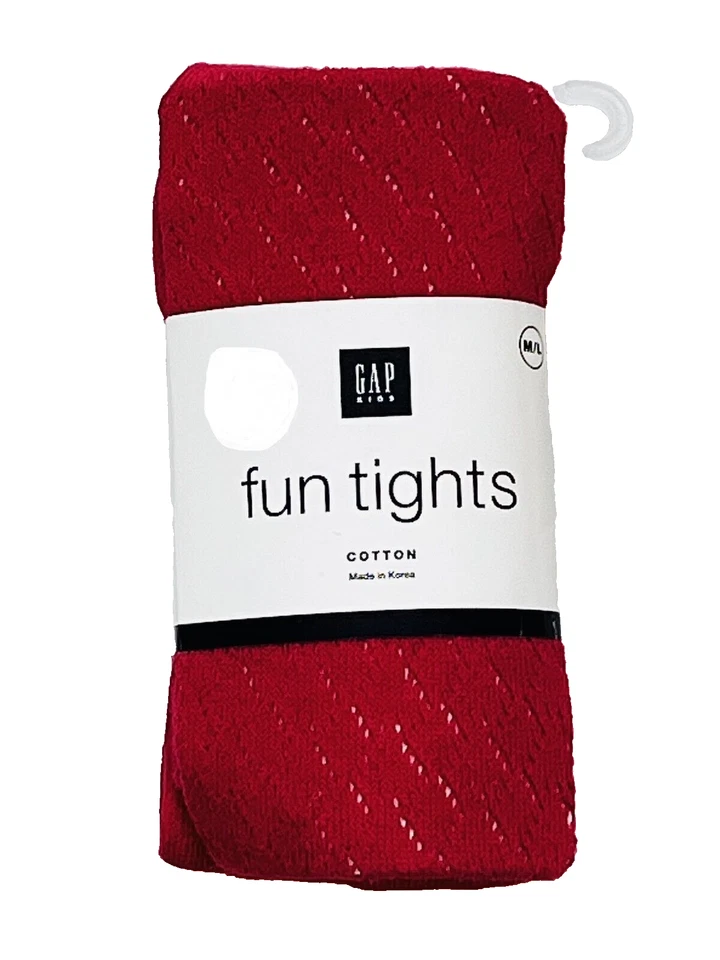 New Pink Gap Pointelle Tights Size M L 7-8-9-10 NIP NWT - Image 1 of 1