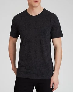  $89.50 NEW John Varvatos Burnout Crewneck T-Shirt in Charcoal HTR Size Small - Picture 1 of 7