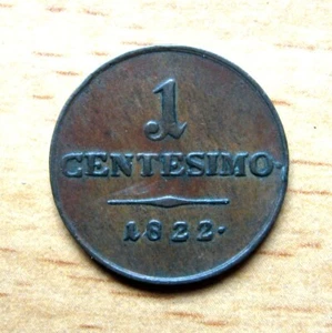 ITALIAN STATES, LOMBARDY-VENETIA - CENTESIMO 1822 M C# 1.2 - Picture 1 of 2