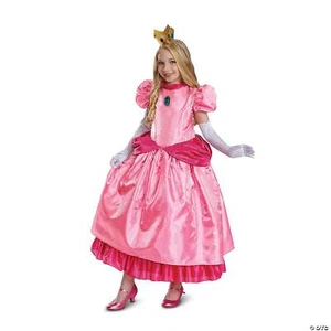Girl's Elevated Super Mario Bros™ Princess Peach Costume - Small 4-6x - Picture 1 of 1