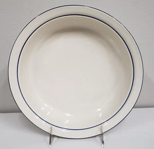 Lenox Earthenware FOR THE BLUE PINSTRIPES 9" Serving Bowl Never Used BRAND NEW - Picture 1 of 2