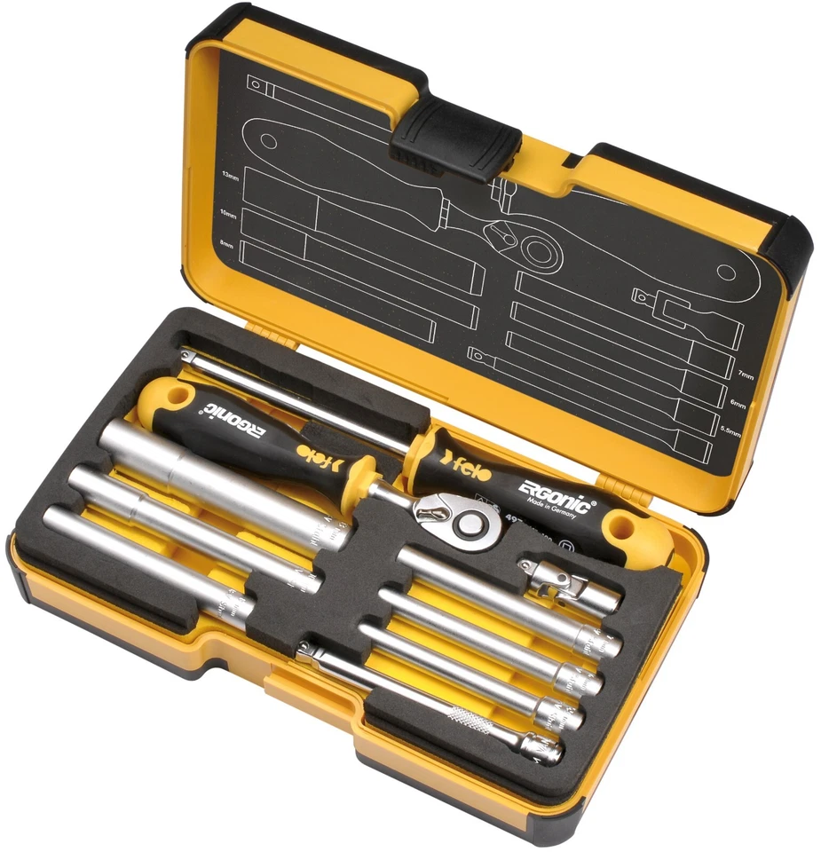 Felo XL-Strongbox "R-GO M-Tec" 1/4" 10-pcs. SW/MS / 05781006 - Image 1 of 1