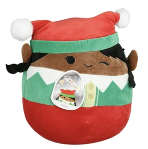 Squishmallows Emani Mädchen Elfe 12 Zoll Weihnachten weiches Kissen Plüsch - Bild 1 von 5