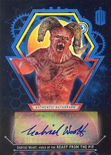 Doctor Who Extraterrestrial Encounters Gabriel Woolf BLUE AUTOGRAPH card 21/25