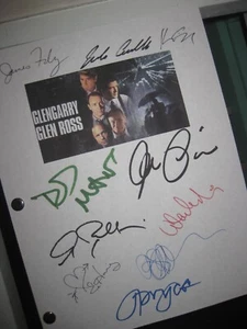 Guión de película firmado por Glengarry Glen Ross X10 James Foley Al Pacino Alec Baldwin RP - Imagen 1 de 1