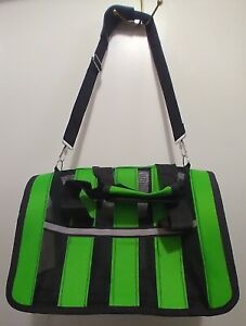 12" x 9" x 8" Soft Canvas/Mesh Green Kitten/Sm Puppy Carrier, New, Never Used