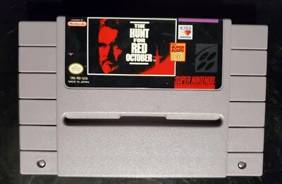 The Hunt for Red October (SNES, 1993)  TESTED WORKING AUTHENTIC - Image 1 of 3