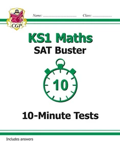 KS1 Maths SAT Buster: 10-Minute Tests for the 2 by CGP Books New Paperback Book - Imagen 1 de 3