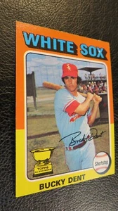 1975 TOPPS BASEBALL SET, #299 Bucky Dent, Chicago White Sox, EX - Picture 1 of 3
