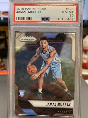 2016-17  Jamal Murray Panini Prizm Rookie RC #175 PSA 10 GEM MINT - Imagem 1 de 2