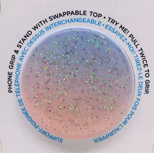 PopSockets Phone Grip Stand Glitter Morning Haze PopGrip Popsocket Swapable Top - Picture 1 of 5