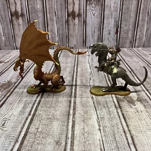 Two Heroscape Figures Grimnak Dragon grits Rider *damaged Read Description - Picture 1 of 5