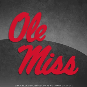 Ole Miss Mississippi Rebellen Logo Vinyl Aufkleber Sticker - ab 4" - weitere Farben! - Bild 1 von 7